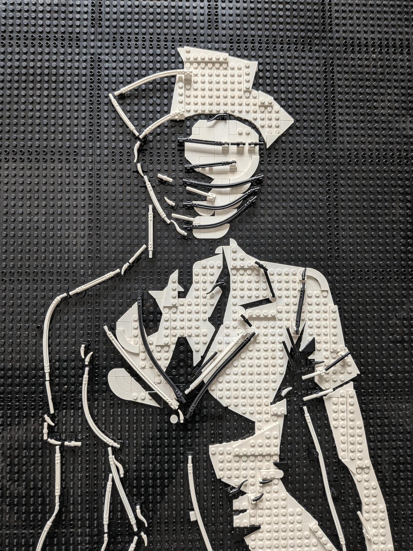 MOC - 238853 art relief of a female horror character Klemmbausteine - LesDiy - Klemmbausteine