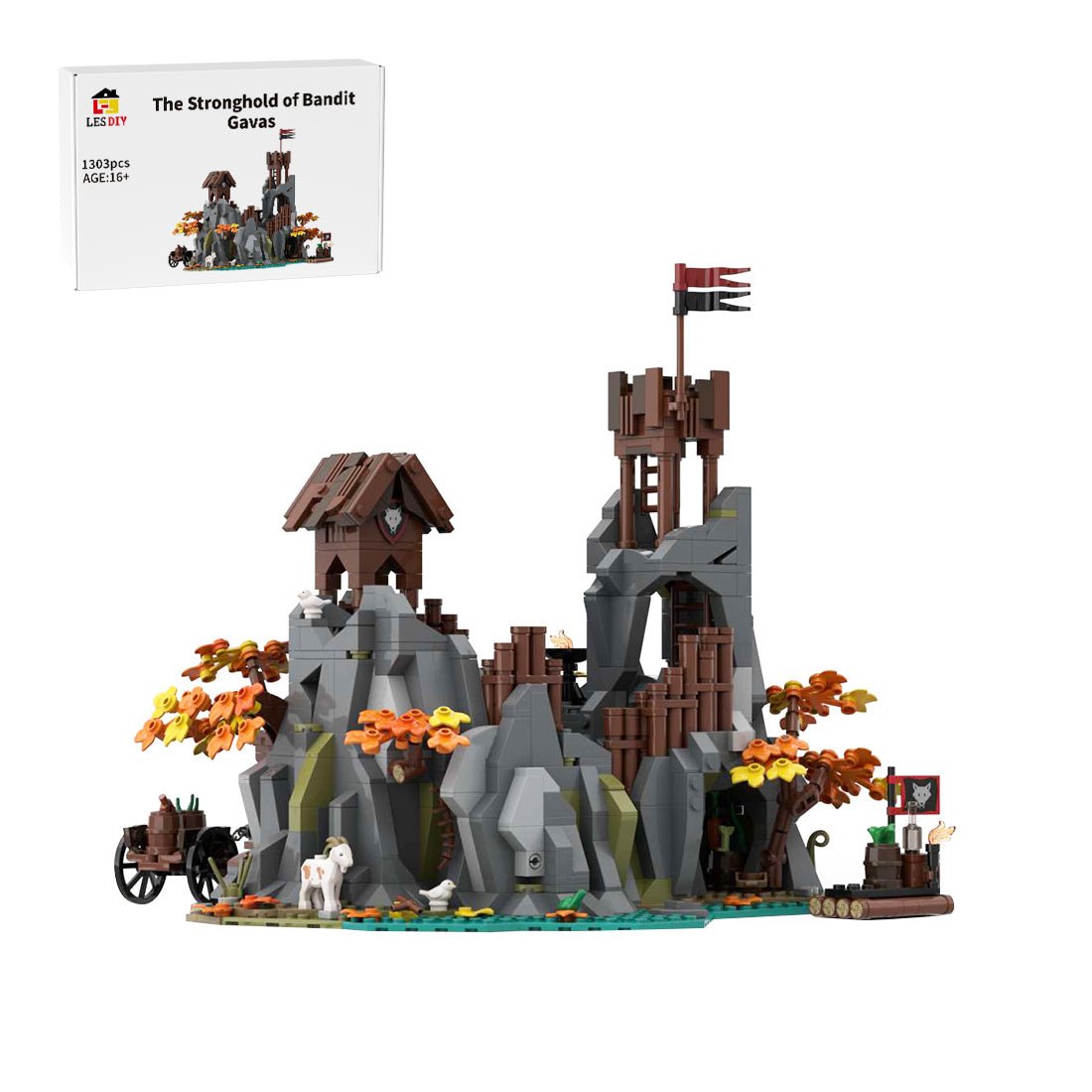 MOC - 241073 The Stronghold of Bandit Gavas Klemmbausteine - LesDiy - Klemmbausteine