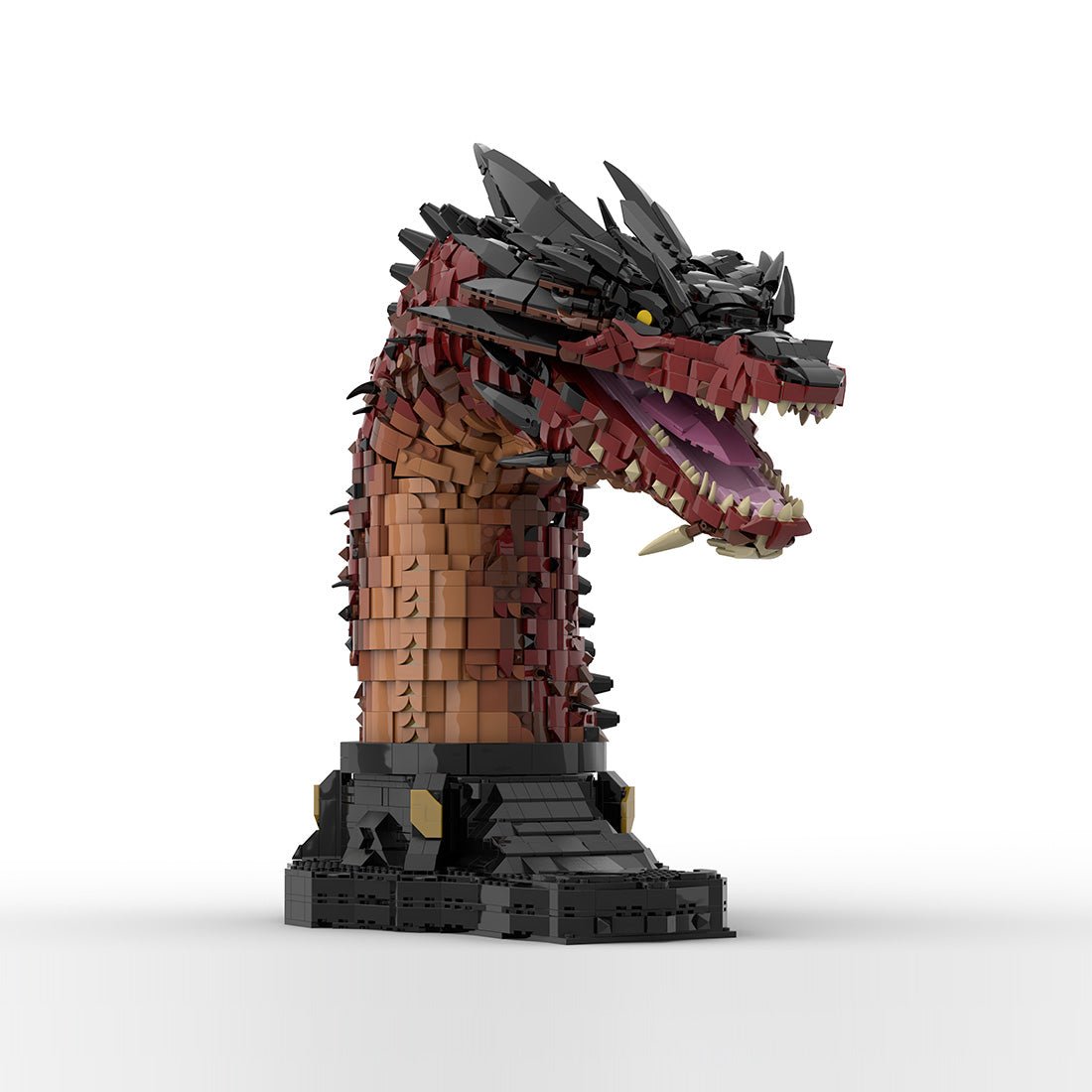 MOC - 241509 Fire Dragon Bust - inspired by Smaug Klemmbausteine - LesDiy - Klemmbausteine