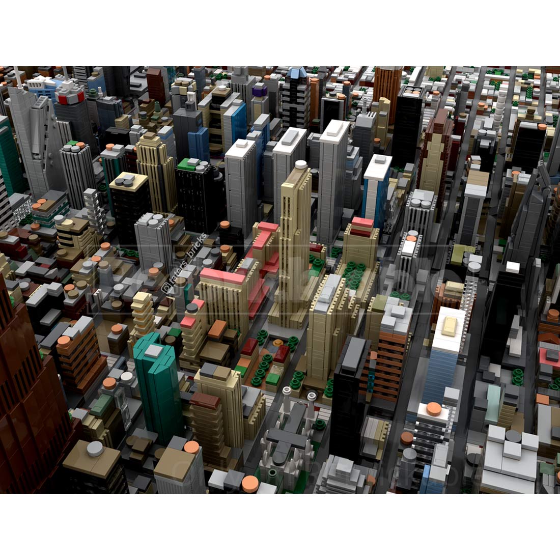 MOC - 243095 1/2000 Scale Midtown Manhattan - New York City Klemmbausteine - LesDiy - Klemmbausteine