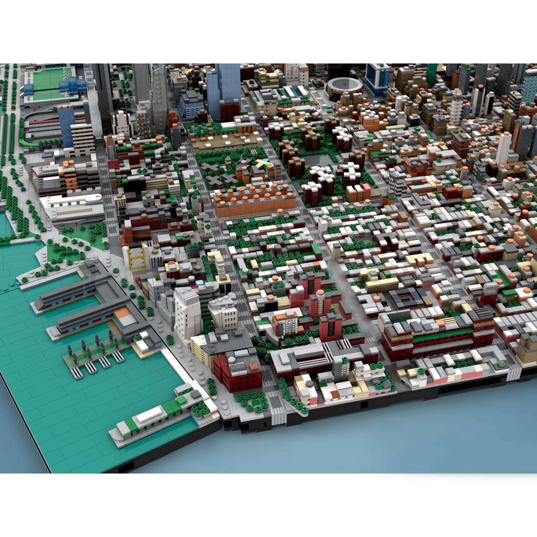 MOC - 243095 1/2000 Scale Midtown Manhattan - New York City Klemmbausteine - LesDiy - Klemmbausteine