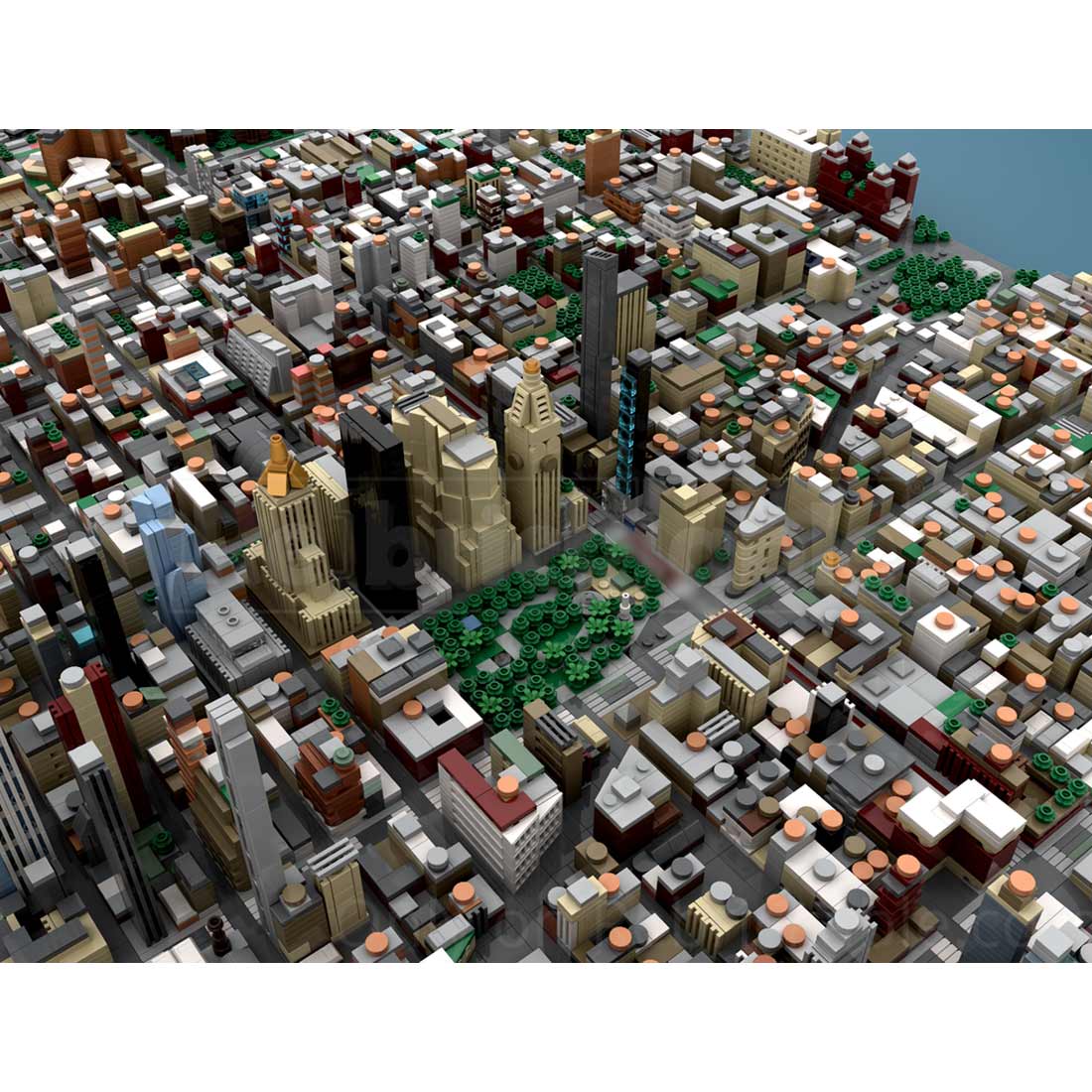 MOC - 243095 1/2000 Scale Midtown Manhattan - New York City Klemmbausteine - LesDiy - Klemmbausteine