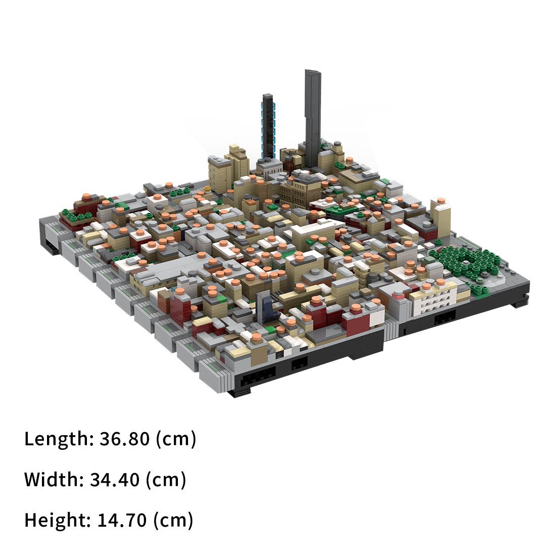 MOC - 243095 1/2000Scale NYC - Midtown Manhattan Flatiron District Klemmbausteine - LesDiy - Klemmbausteine