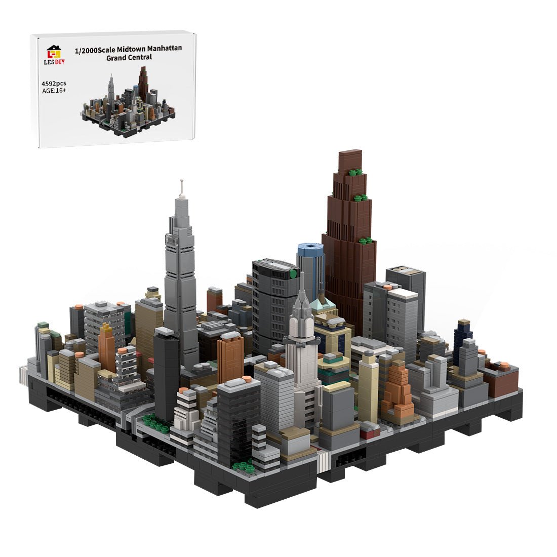 MOC - 243095 1/2000Scale NYC - Midtown Manhattan GrandCentral Klemmbausteine - LesDiy - Klemmbausteine