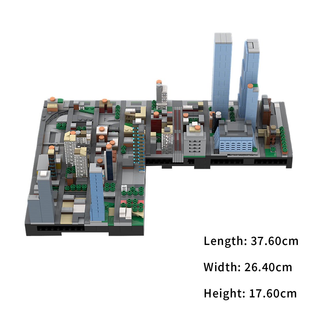 MOC - 243095 1/2000Scale NYC - Midtown Manhattan Hudson Yards Area Klemmbausteine - LesDiy - Klemmbausteine