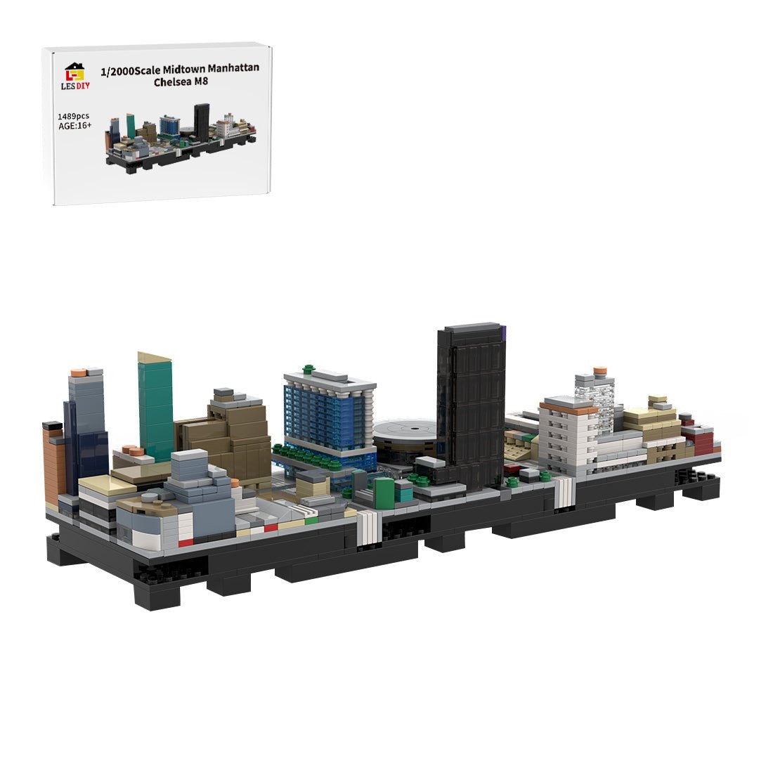 MOC - 243095 NYC - Midtown Manhattan Chelsea M8 Klemmbausteine - LesDiy - Klemmbausteine