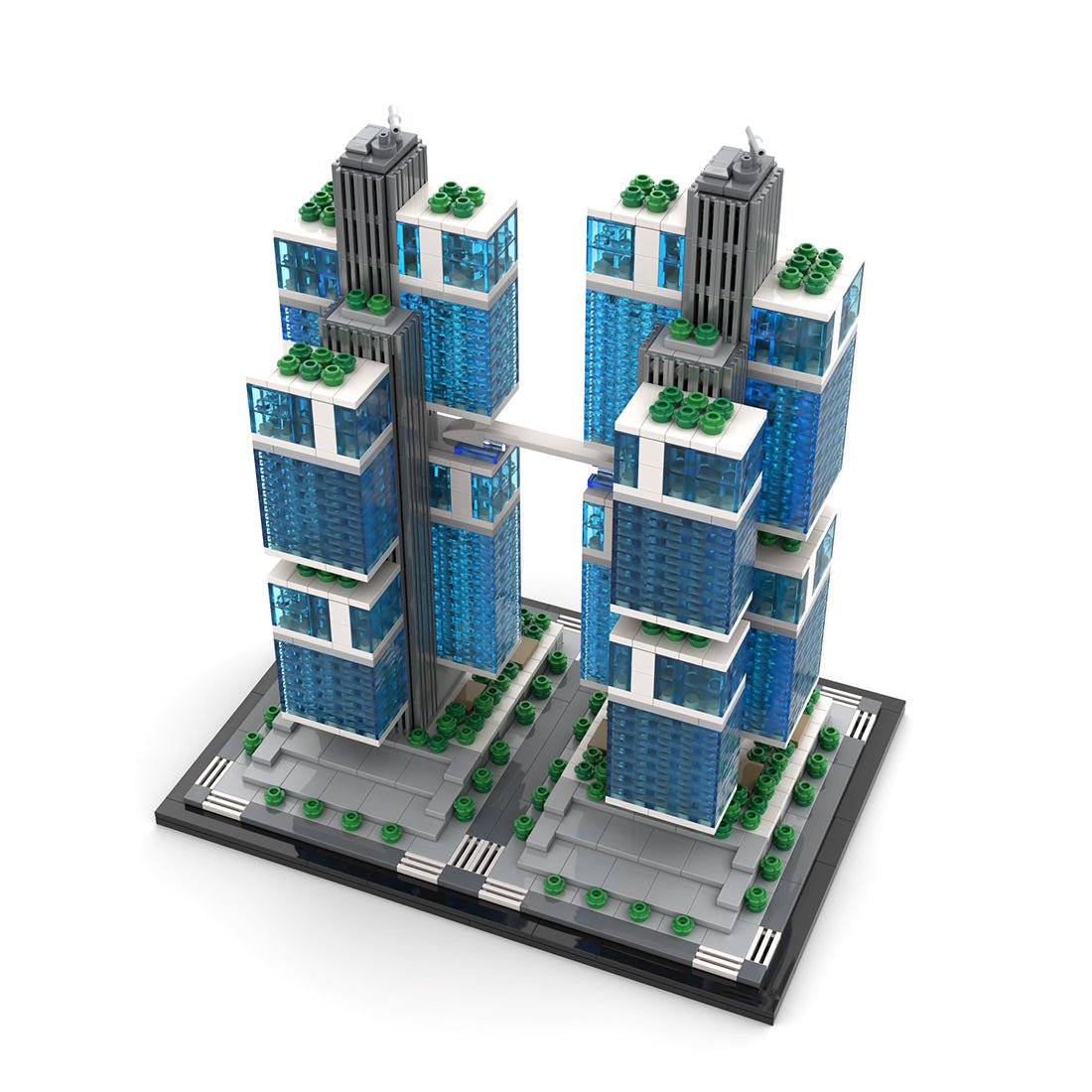 MOC - 244414 DJI Sky City 1:800 Scale Klemmbausteine - LesDiy - Klemmbausteine