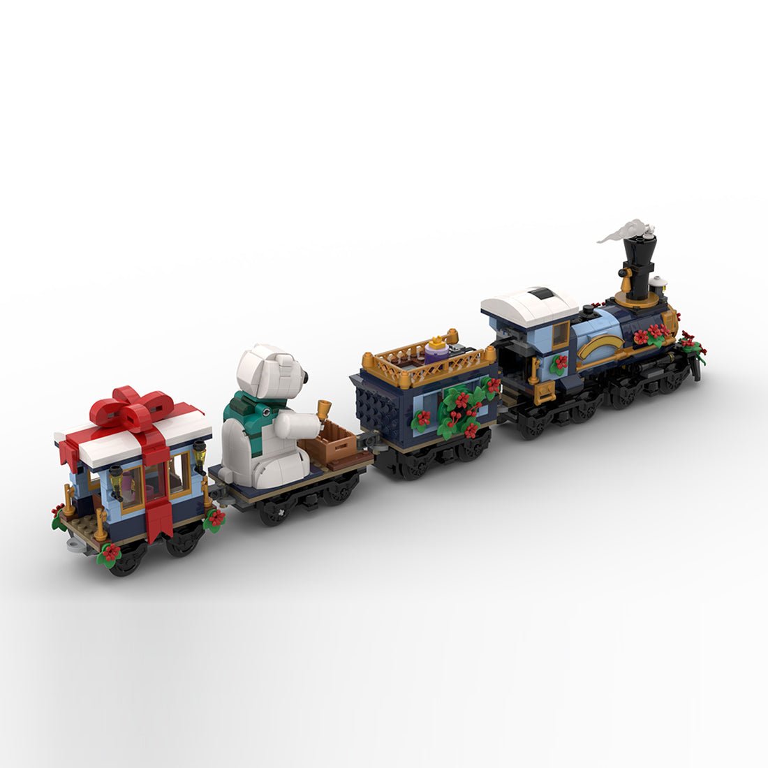 MOC-249783 Holiday Express Train Klemmbausteine-LesDiy-Klemmbausteine