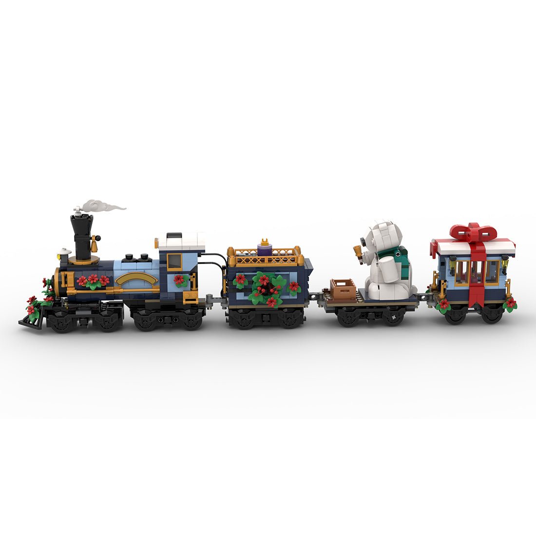 MOC-249783 Holiday Express Train Klemmbausteine-LesDiy-Klemmbausteine