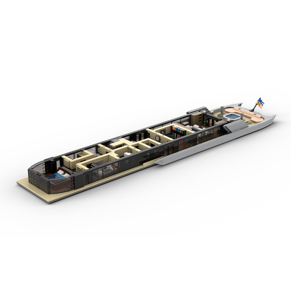 MOC - 254412 VELETTA Superyacht Part 4 Klemmbausteine - LesDiy - Klemmbausteine