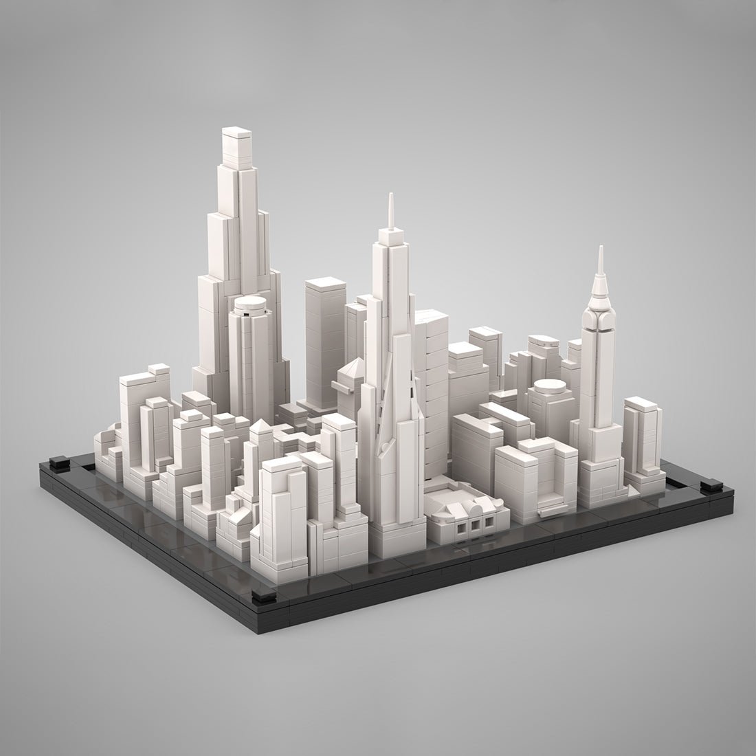 MOC-266677 Midtown Manhattan 1st Part - 1:2500 scale Klemmbausteine-LesDiy-Klemmbausteine