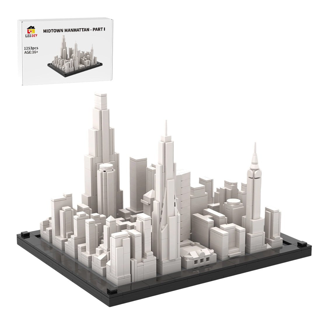 MOC-266677 Midtown Manhattan 1st Part - 1:2500 scale Klemmbausteine-LesDiy-Klemmbausteine