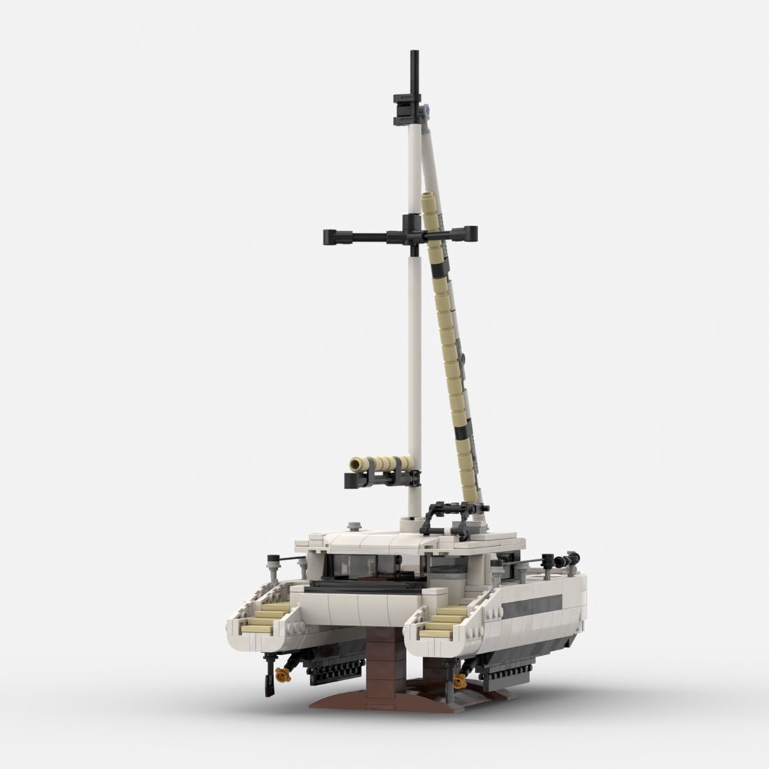 MOC-270057 Modern Sailing Catamaran Klemmbausteine-LesDiy-Klemmbausteine