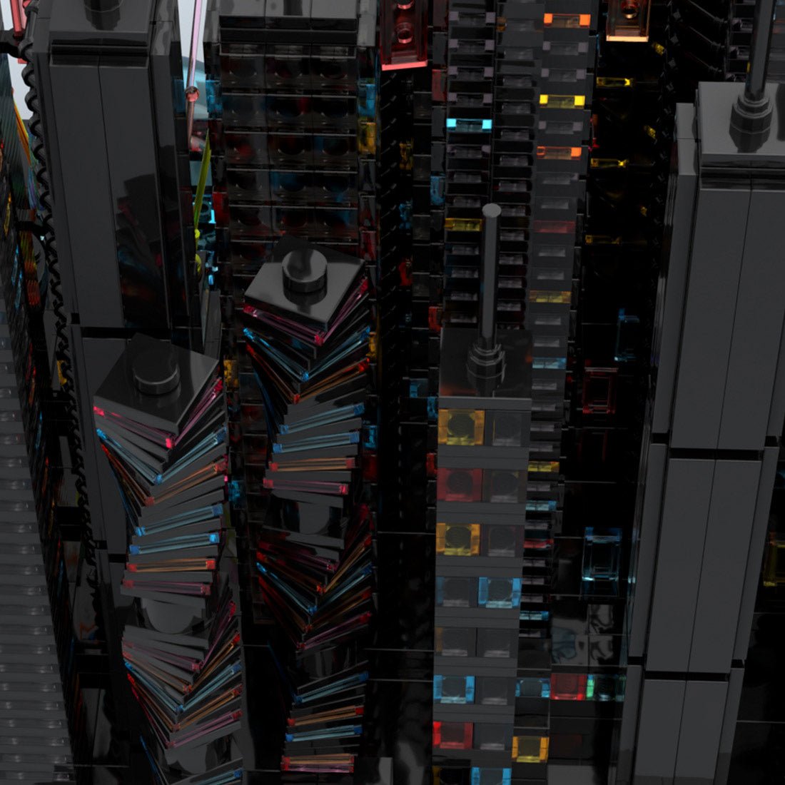 MOC-270096 Bay City - Altered Carbon - a Cyberpunk Microcity Klemmbausteine-LesDiy-Klemmbausteine