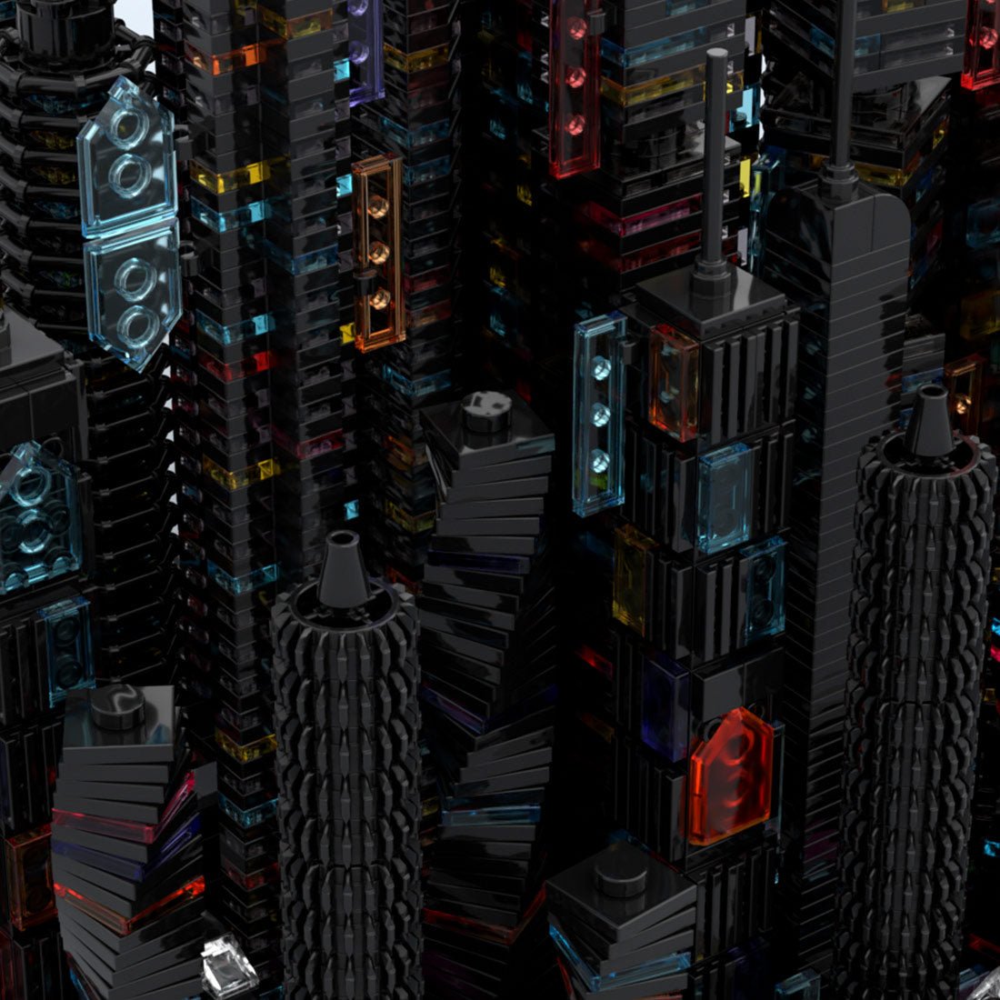 MOC-270096 Bay City - Altered Carbon - a Cyberpunk Microcity Klemmbausteine-LesDiy-Klemmbausteine