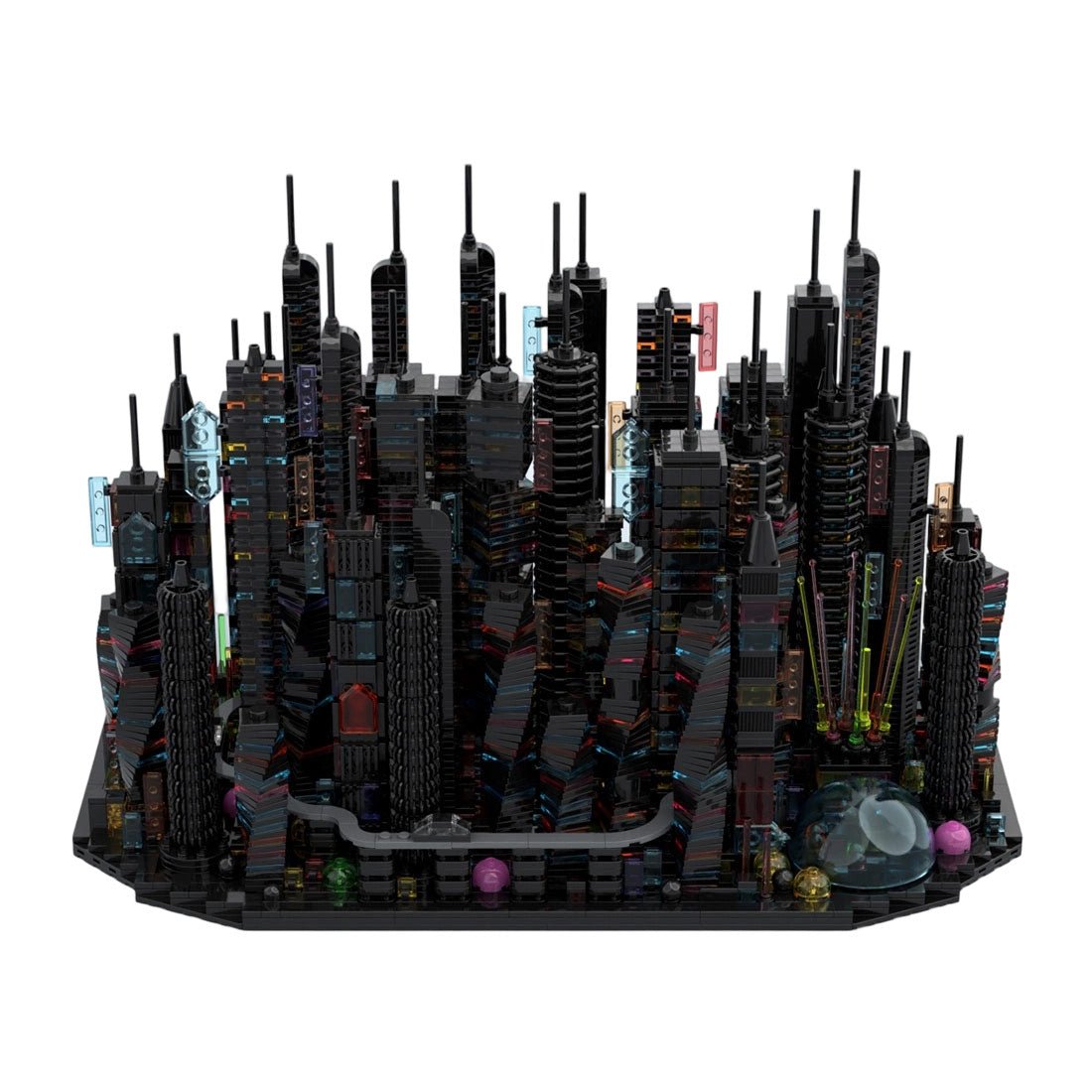 MOC-270096 Bay City - Altered Carbon - a Cyberpunk Microcity Klemmbausteine-LesDiy-Klemmbausteine