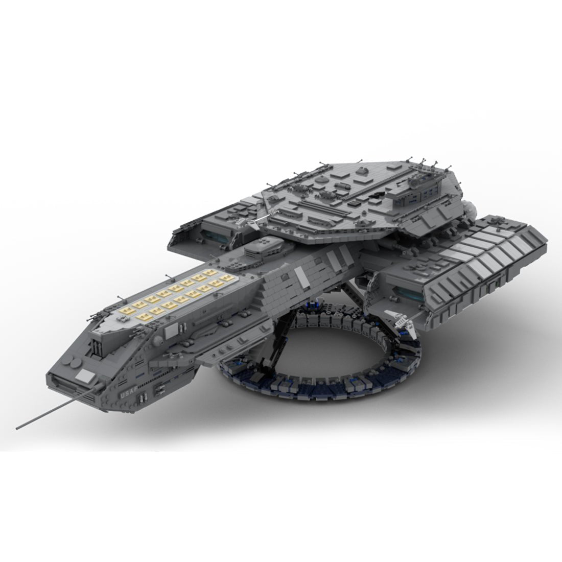 MOC - 35381 USS Daedalus Sci - Fi - Schlachtschiff Klemmbausteine - LesDiy - Klemmbausteine