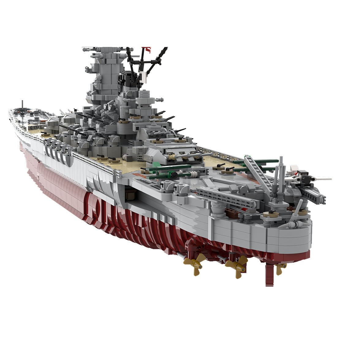 MOC - 37260 IJN Yamato 1:200 klemmbausteine - LesDiy - Klemmbausteine