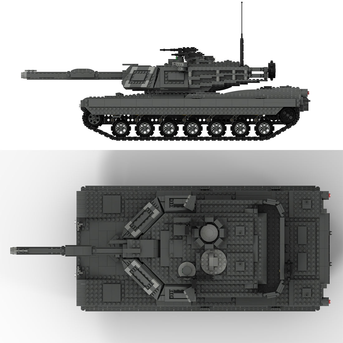 MOC - 38891 Ultimativer M1A2 - Panzer Klemmbausteine - LesDiy - Klemmbausteine