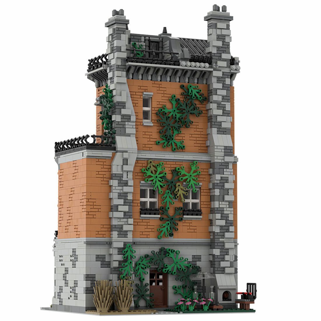 MOC - 46504 Altstadt Hostel Klemmbausteine - LesDiy - Klemmbausteine