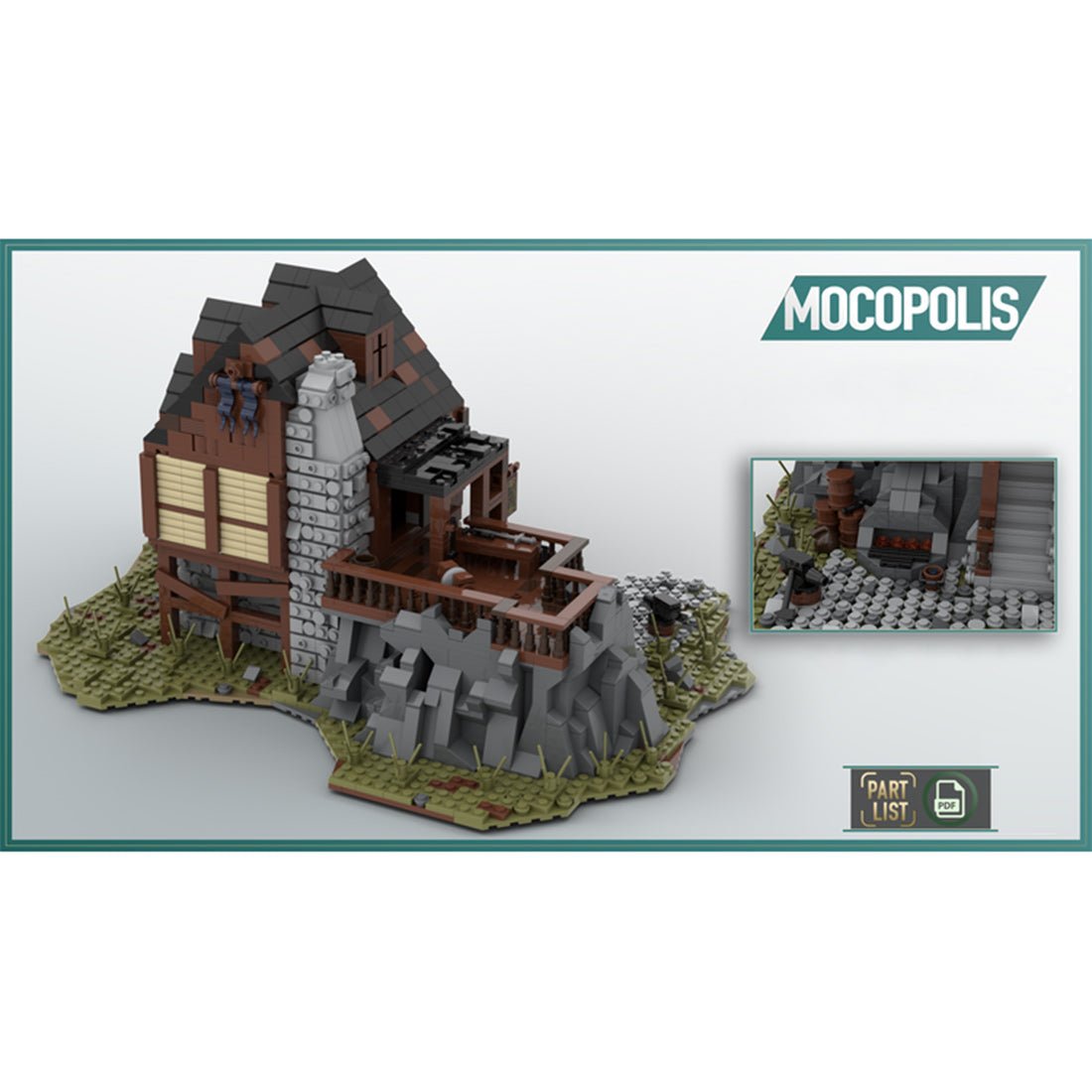 MOC - 49666 MOC Medieval Smithy Klemmbausteine - LesDiy - Klemmbausteine