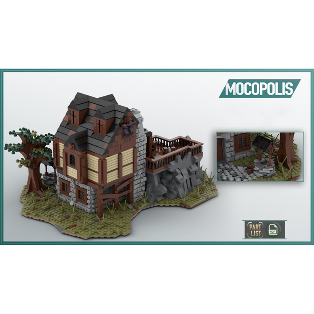 MOC - 49666 MOC Medieval Smithy Klemmbausteine - LesDiy - Klemmbausteine