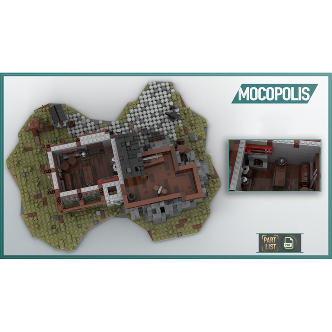 MOC - 49666 MOC Medieval Smithy Klemmbausteine - LesDiy - Klemmbausteine