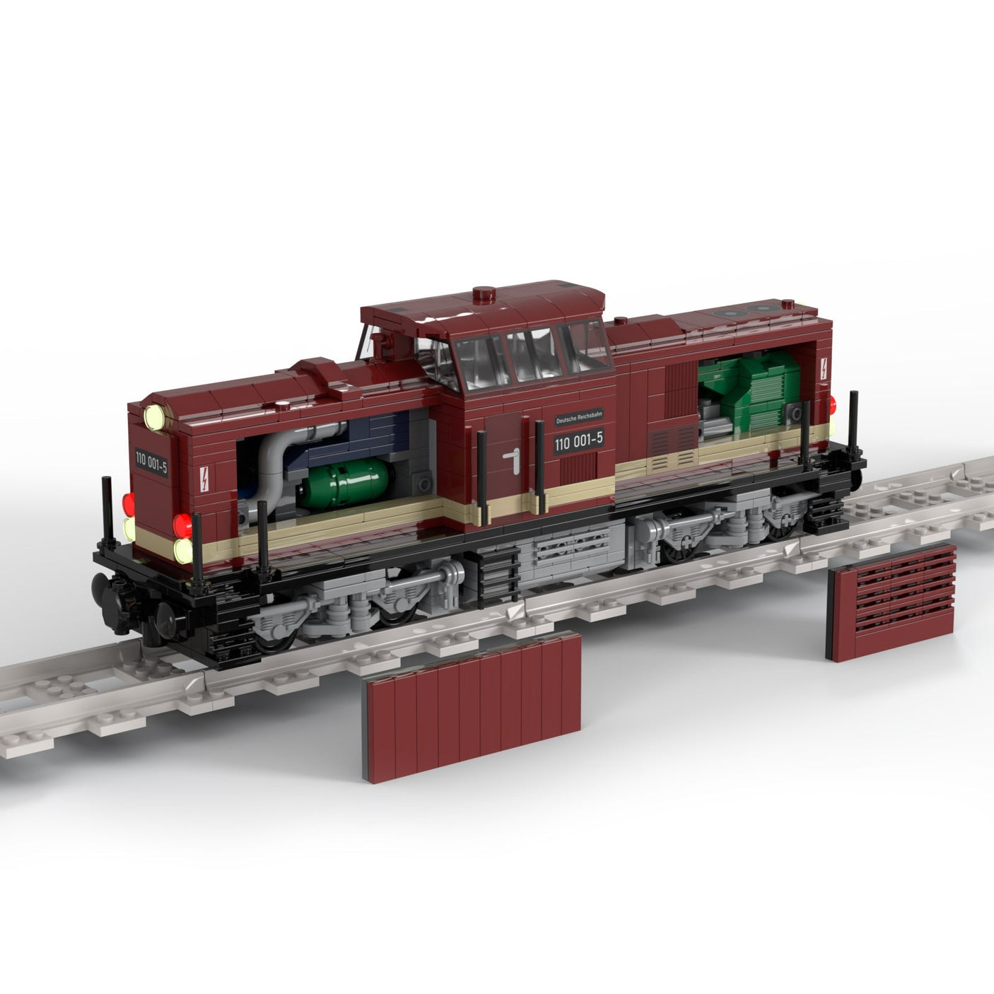 MOC - 56807 BR110 Zug Klemmbausteine - LesDiy - Klemmbausteine