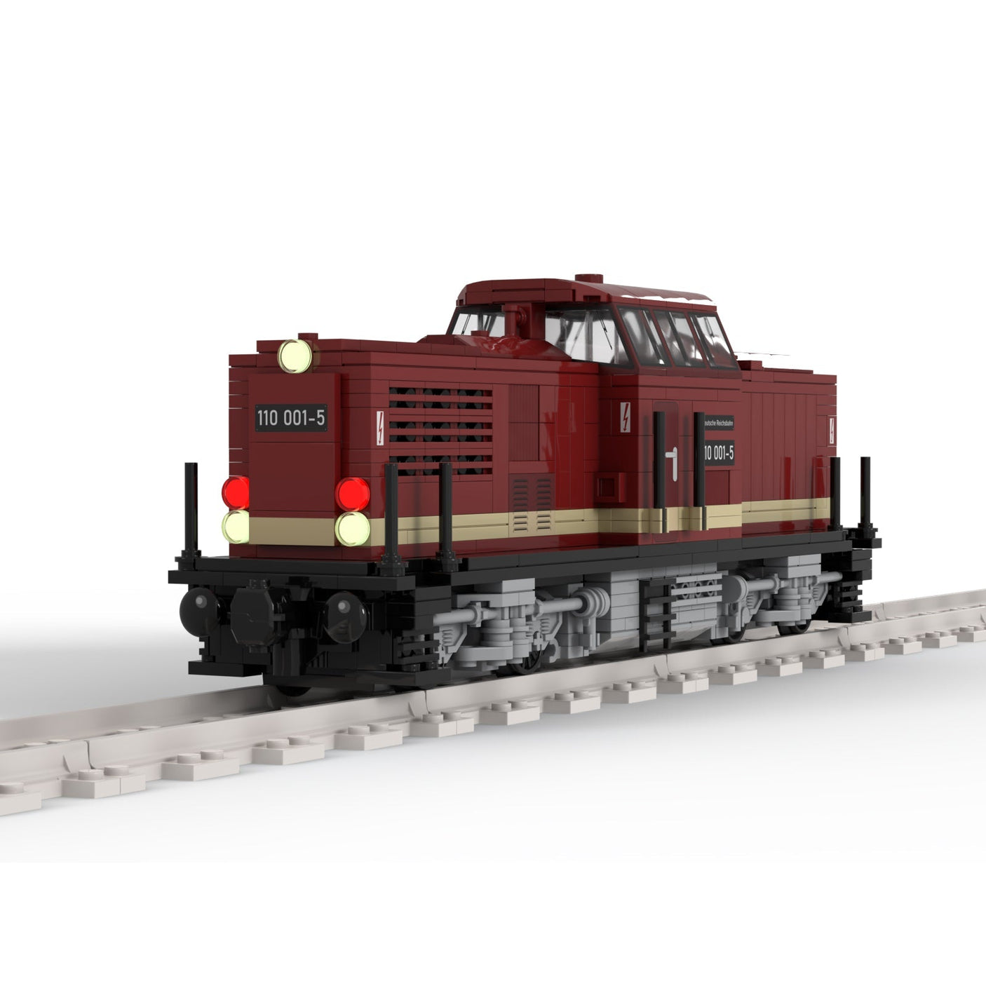 MOC - 56807 BR110 Zug Klemmbausteine - LesDiy - Klemmbausteine