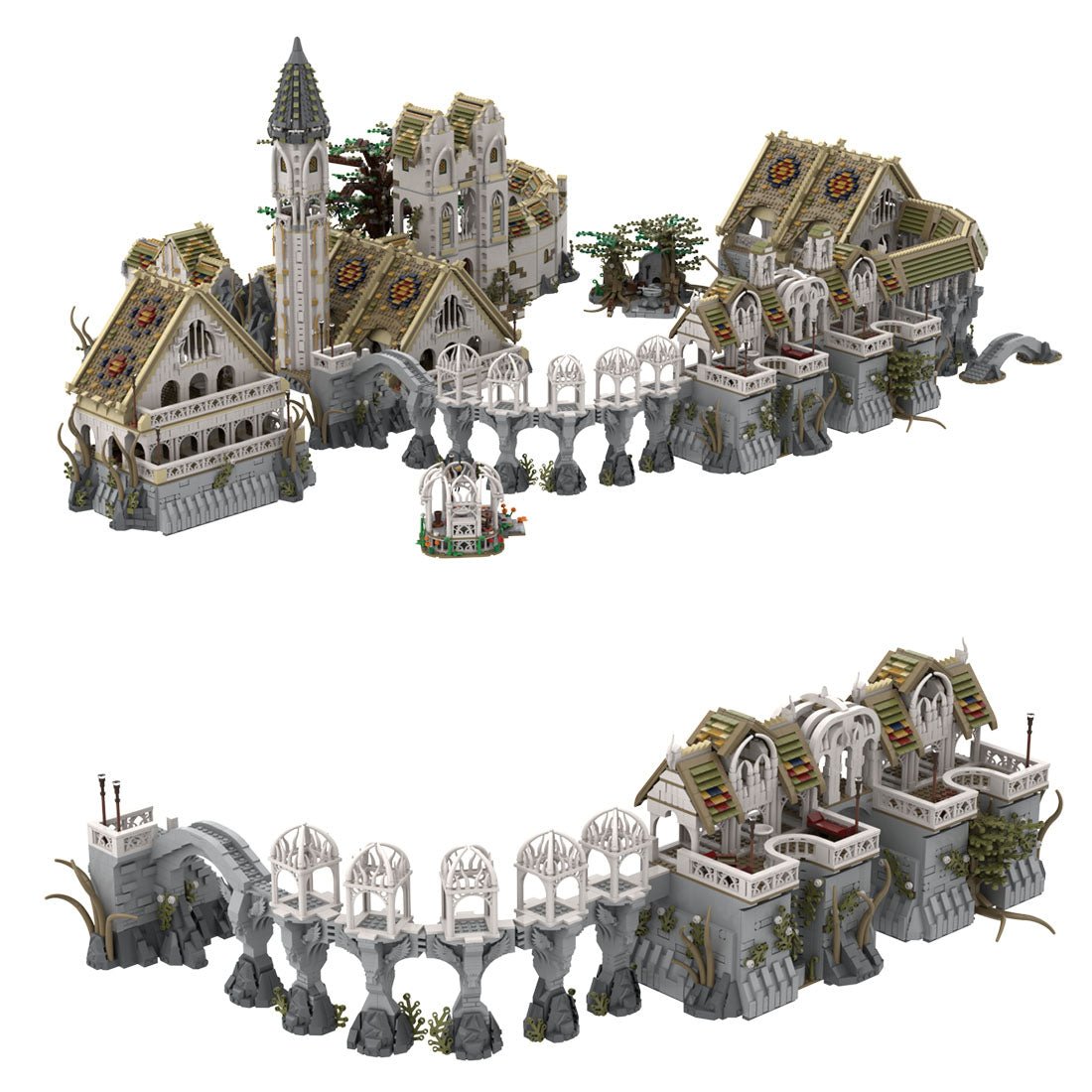 MOC - 62284 Rivendell Klemmbausteine - LesDiy - Klemmbausteine