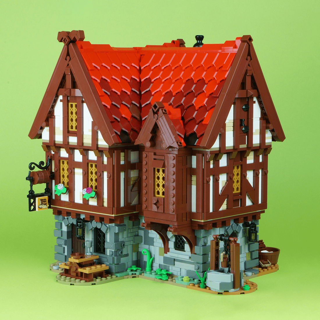 MOC - 72838 Mittelalter Taverne - LesDiy - Klemmbausteine