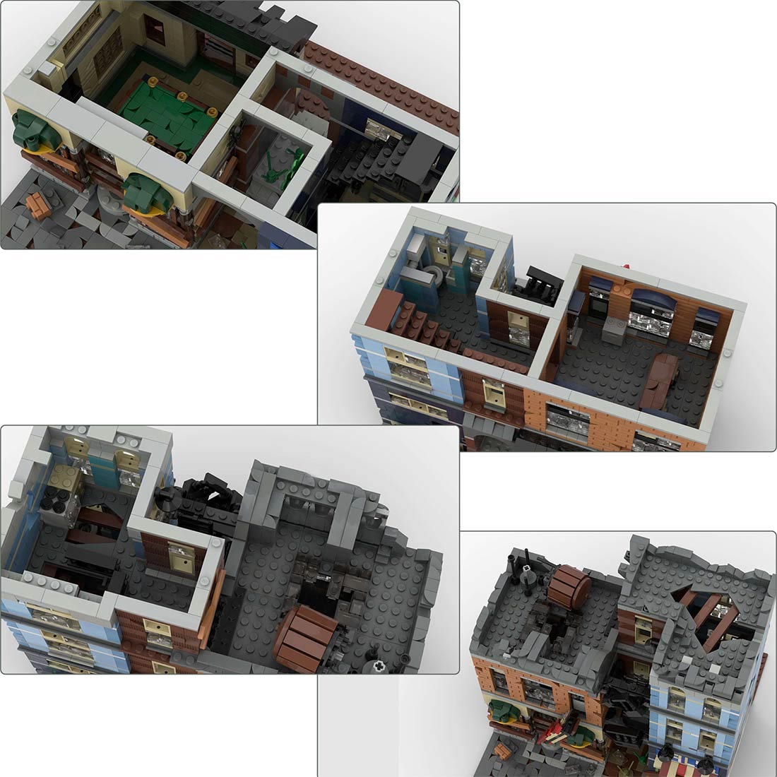 MOC - 73392 Detektivbüro - Apokalypse Version - LesDiy - Klemmbausteine