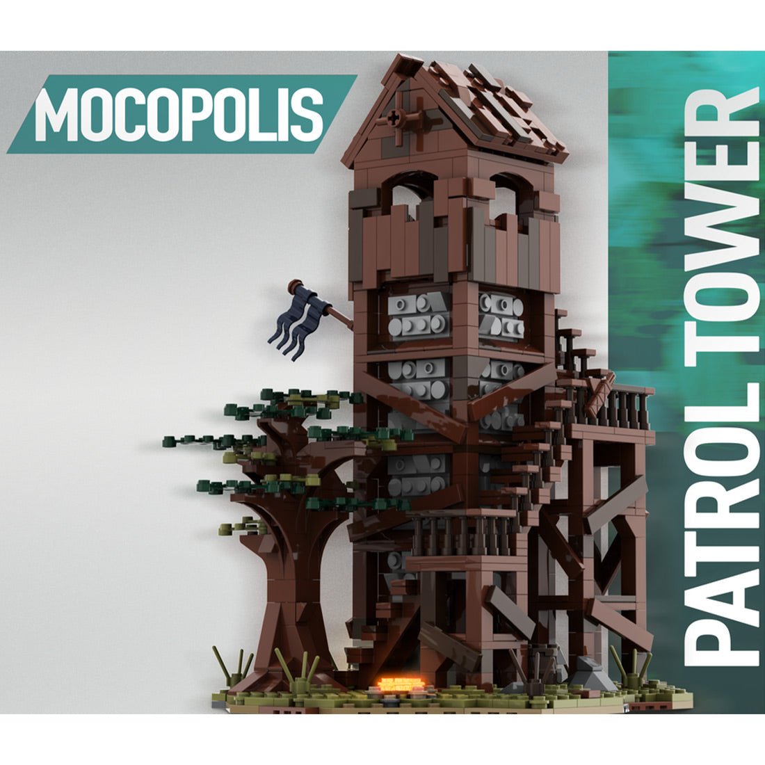 MOC - 76430 MOC Medieval Patrol Tower Klemmbausteine - LesDiy - Klemmbausteine