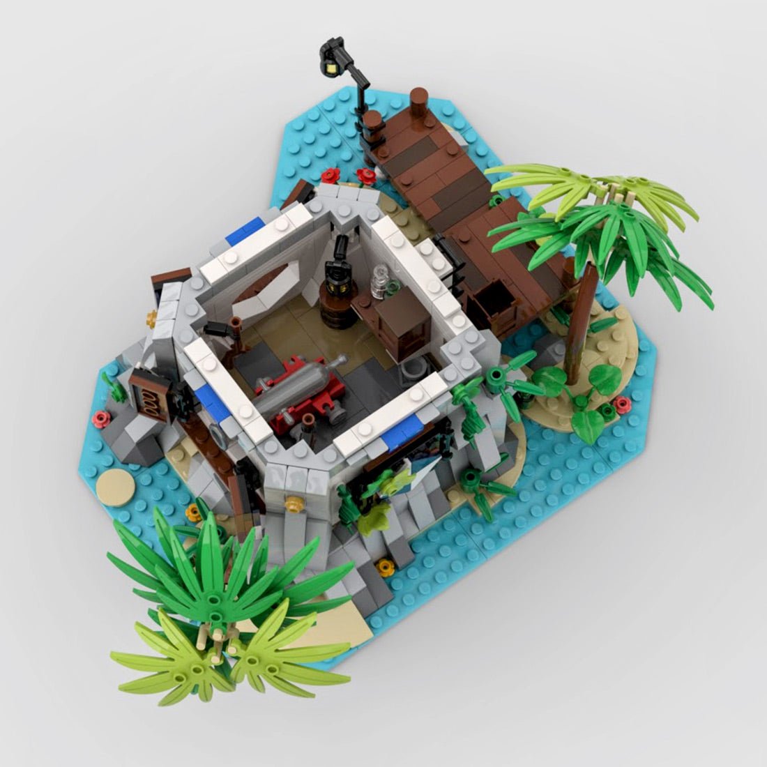 MOC - 80308 Kaiserliche Kanonenbucht Klemmbausteine - LesDiy - Klemmbausteine