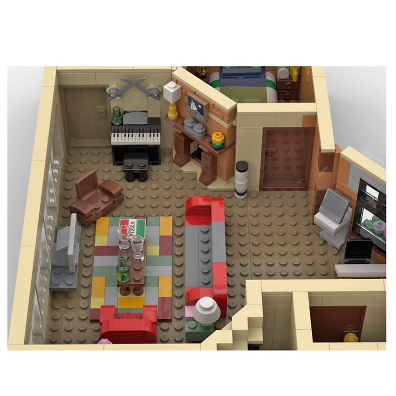 MOC - 80890 HIMYM Wohnung Klemmbausteine - LesDiy - Klemmbausteine