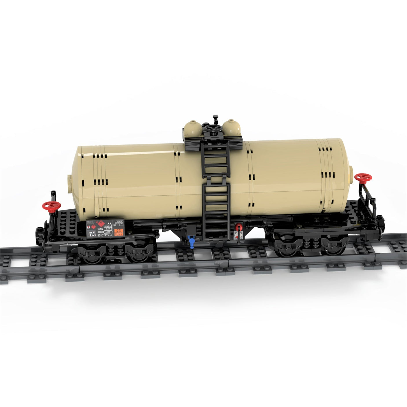 MOC - 81220 Four - Axle Oil Tanker Zug Klemmbausteine - LesDiy - Klemmbausteine
