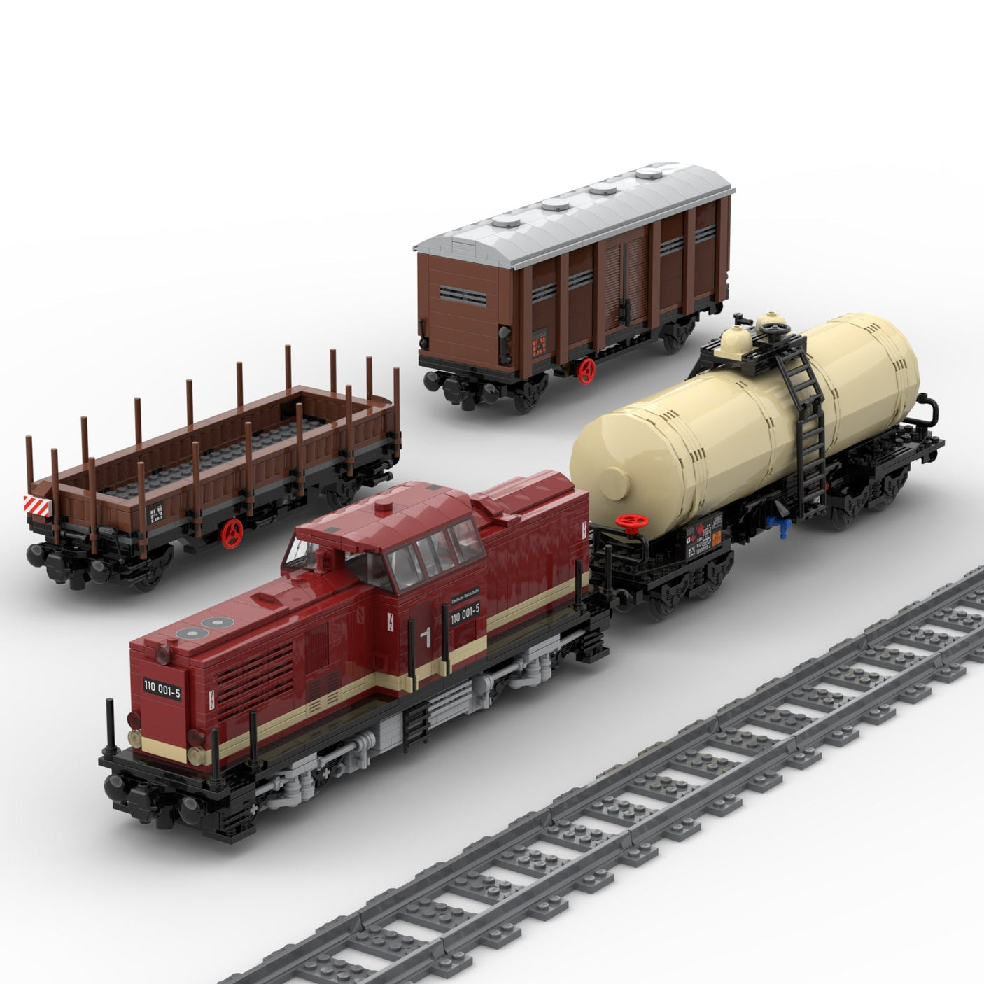 MOC - 81729 Internal Combustion Engine Zug Klemmbausteine - LesDiy - Klemmbausteine