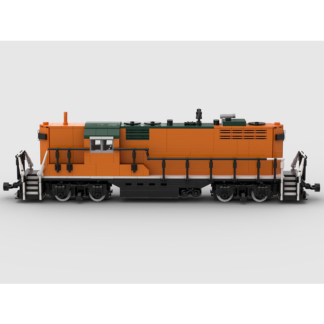 MOC - 82002 Nördlicher GP9 - Zug - LesDiy - Klemmbausteine