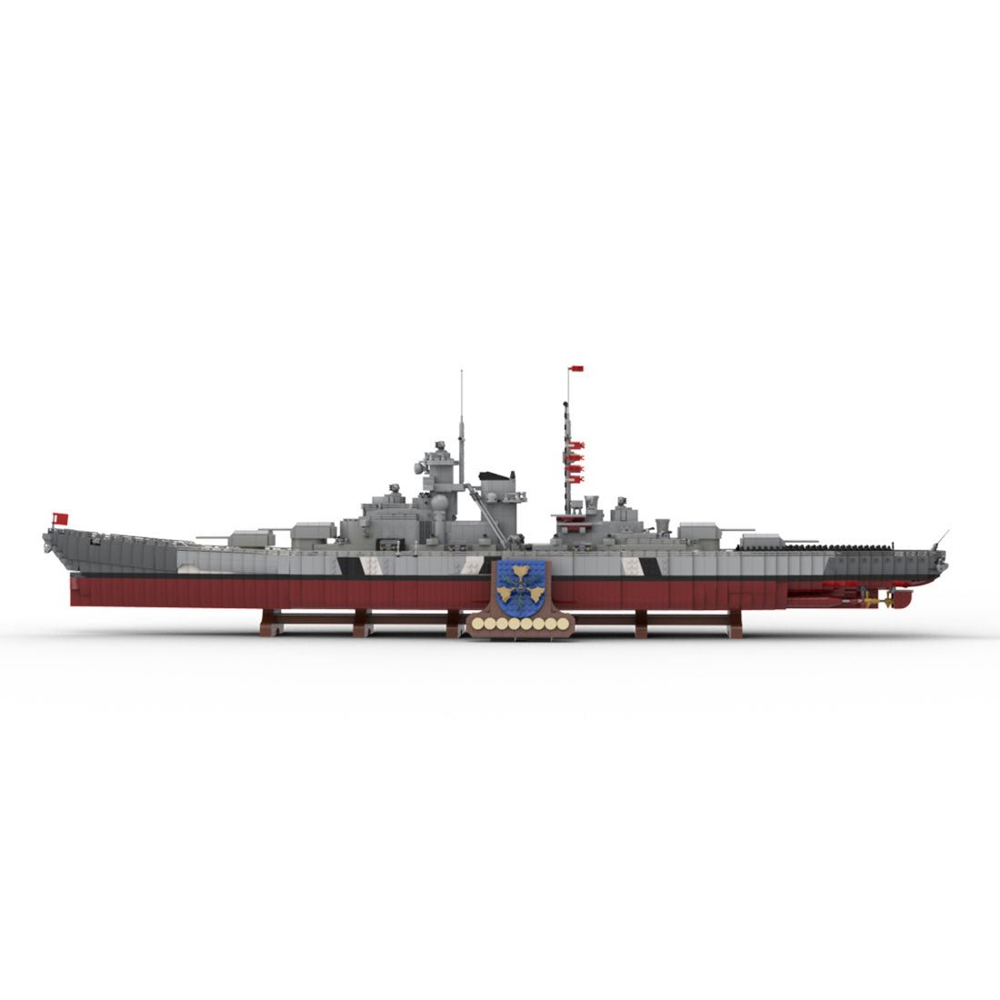 MOC - 84840 Bismarck - Kreuzer - Schlachtschiff Klemmbausteine - LesDiy - Klemmbausteine