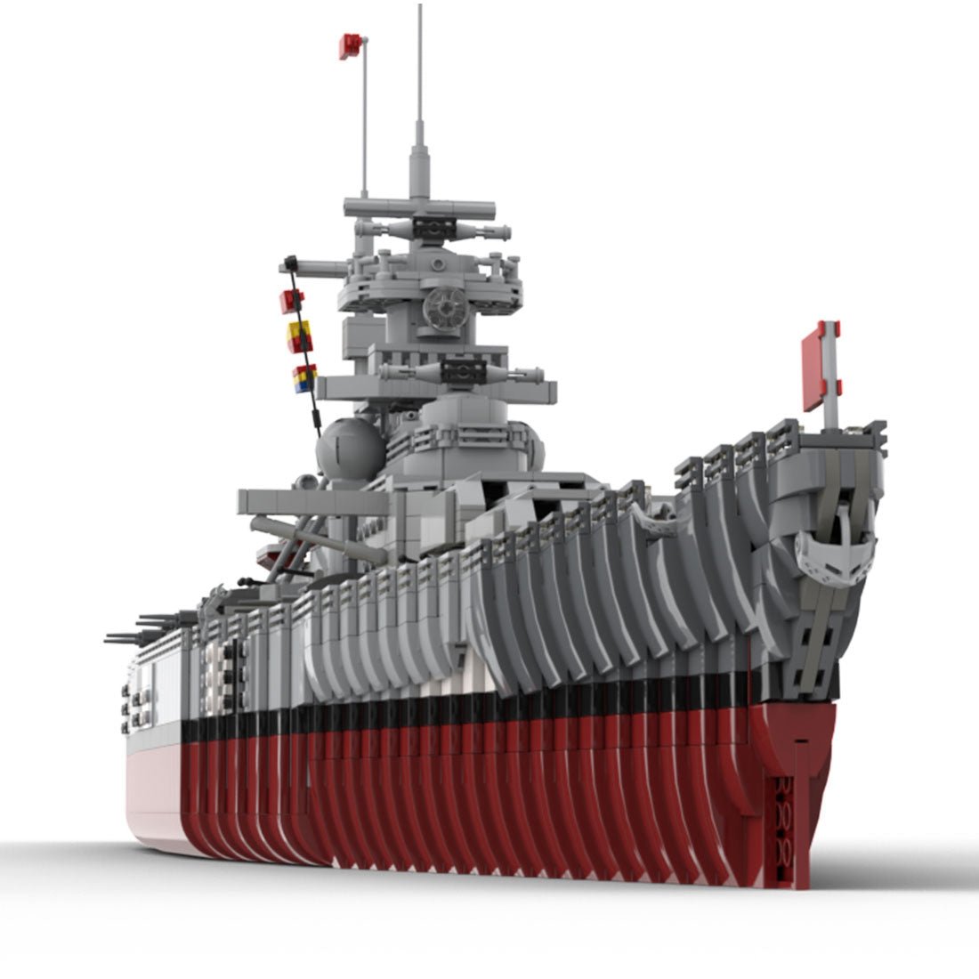 MOC - 84840 Bismarck - Kreuzer - Schlachtschiff Klemmbausteine - LesDiy - Klemmbausteine