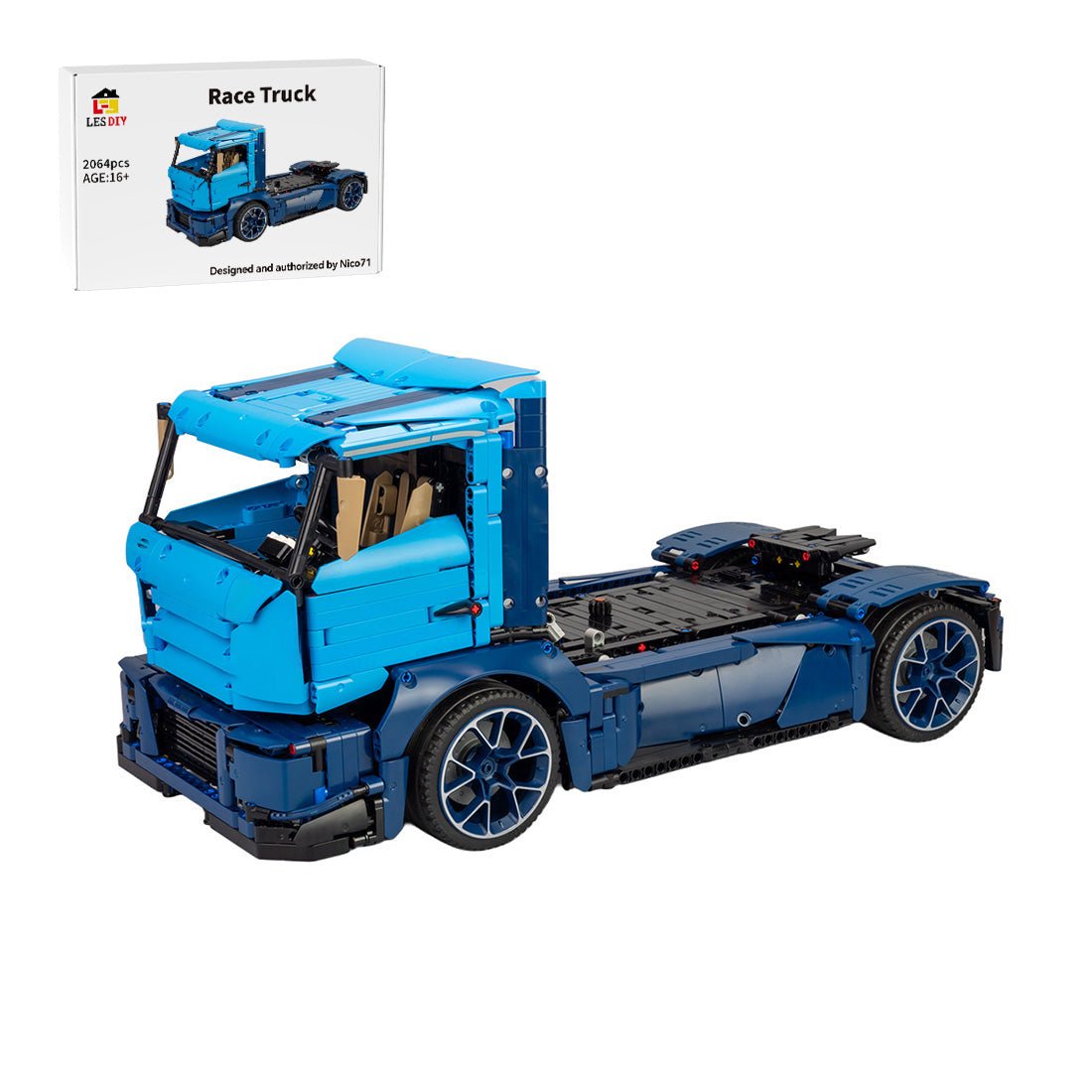 MOC-88792 42083 Modell B – Renntruck Klemmbausteine-LesDiy-Klemmbausteine