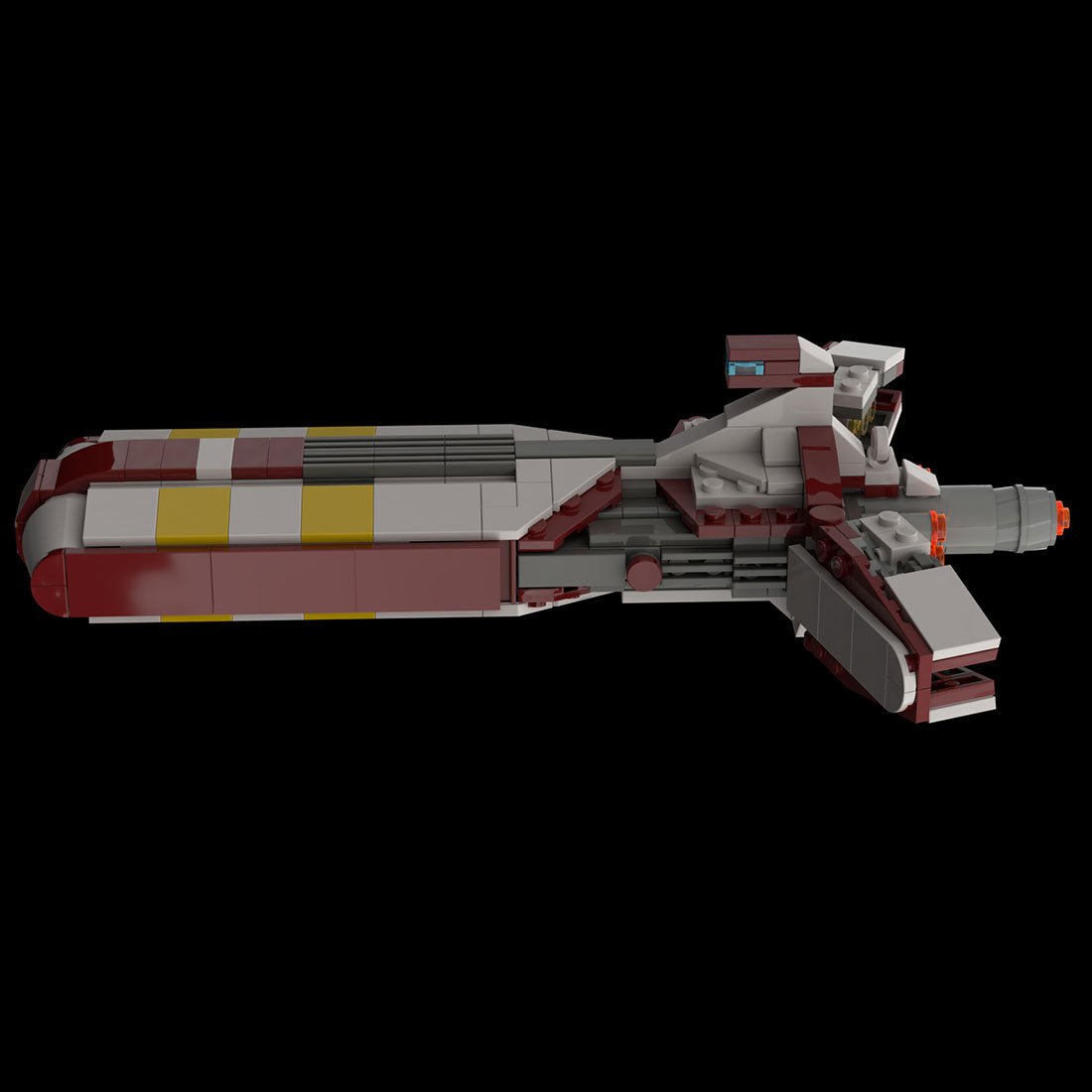 MOC - 93460 Pelta Class Frigate Klemmbausteine - LesDiy - Klemmbausteine
