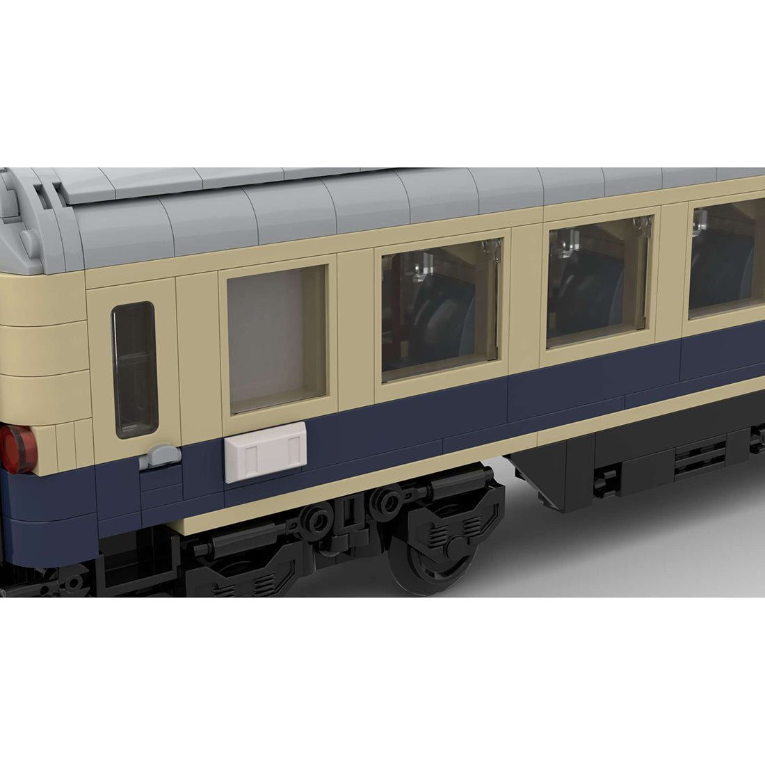 MOC - 99252 6wide Static Edition Rheinpfeil 1963 Personenwagen 1. Klasse ohne bedruckte Bauteile und Blockfiguren - LesDiy - Klemmbausteine