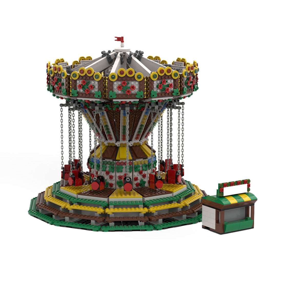 MOC Chained Carousel Klemmbausteine - LesDiy - Klemmbausteine