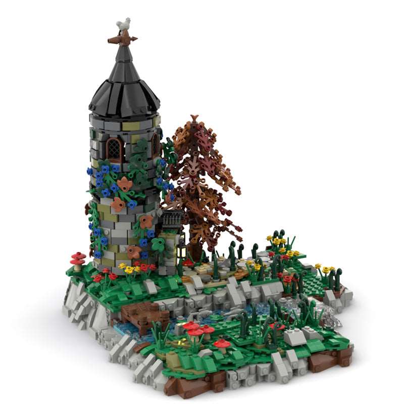 MOC Mittelalterlicher Grauer Turm - LesDiy - Klemmbausteine