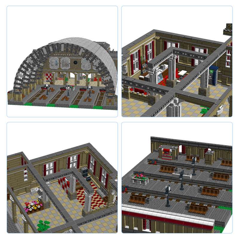 MOC Modular Bahnhof Klemmbausteine - LesDiy - Klemmbausteine