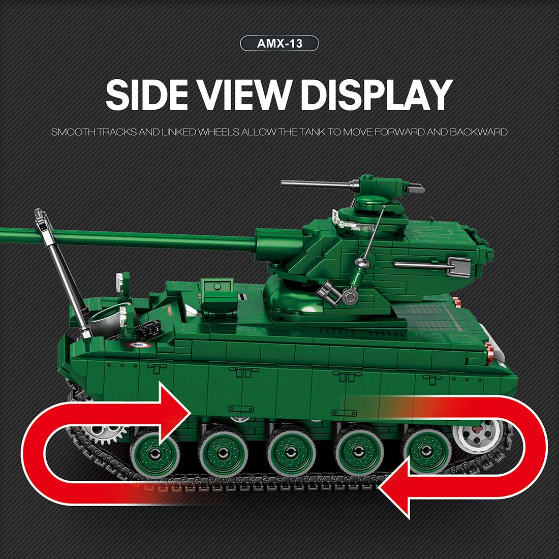 Mocsage 1/28 Scale Tank Klemmbausteine - LesDiy - Klemmbausteine