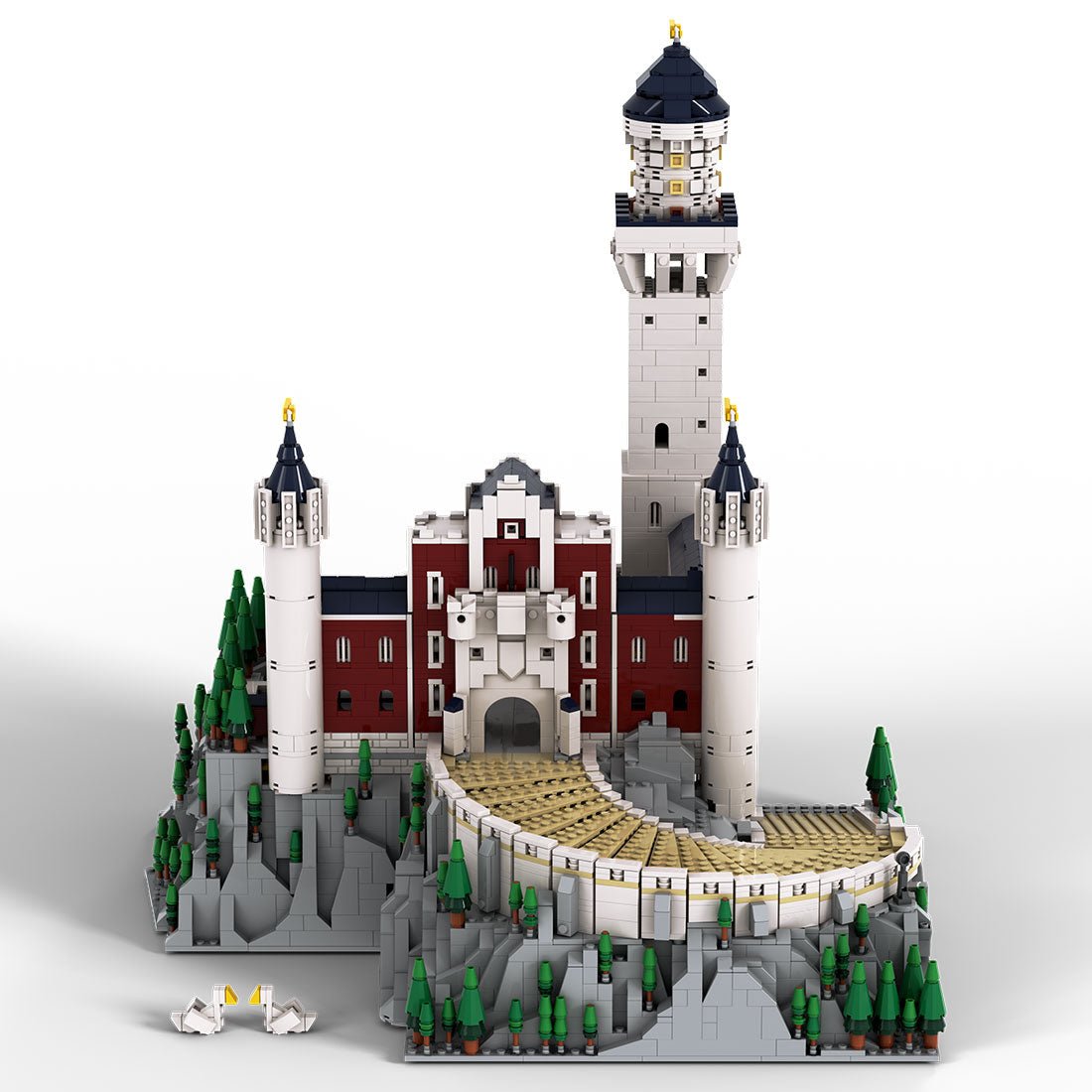 Mocsage Deutsches Schloss Neuschwanstein im Maßstab 1:350 Klemmbausteine - LesDiy - Klemmbausteine
