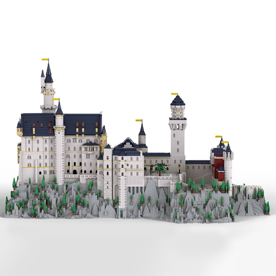 Mocsage Deutsches Schloss Neuschwanstein im Maßstab 1:350 Klemmbausteine - LesDiy - Klemmbausteine