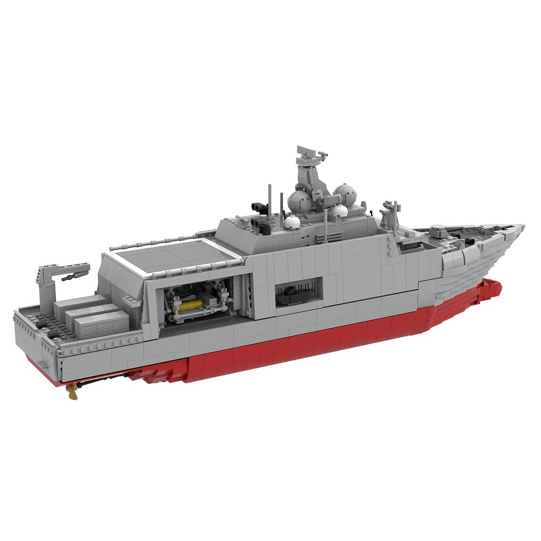 Navy City - class Mine Countermeasures Vessel Klemmbausteine - LesDiy - Klemmbausteine